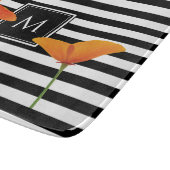 Monogram voor popy zwarte stripper snijplank (Hoek)