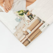 Monogram voor regenboogmeisjes, eenvoudig multi-fo fleece deken (Hoek)