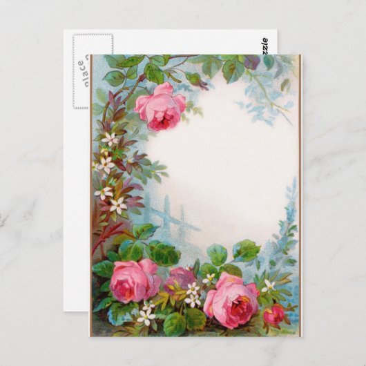 MONOGRAM VOOR rozen EN JASMINEN Briefkaart (Voorkant / Achterkant)