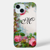 MONOGRAM VOOR rozen EN JASMINEN Case-Mate iPhone Case (Achterkant)