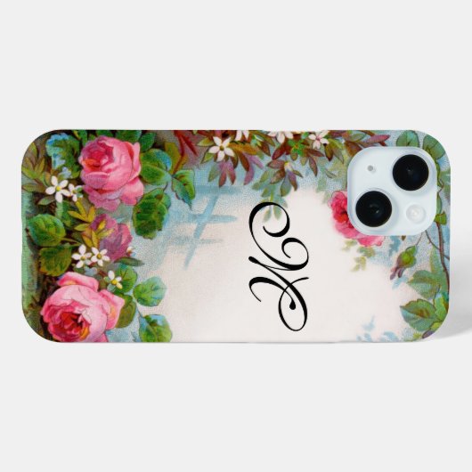 MONOGRAM VOOR rozen EN JASMINEN Case-Mate iPhone Case (Achterkant (horizontaal))