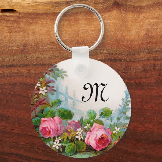 MONOGRAM VOOR rozen EN JASMINEN Sleutelhanger (Achterkant)