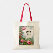 MONOGRAM VOOR rozen EN JASMINEN Tote Bag (Achterkant)