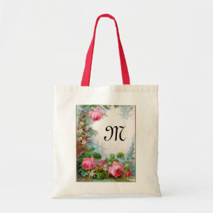 MONOGRAM VOOR rozen EN JASMINEN Tote Bag