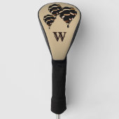 Monogram voor Rustic Hot Air-ballonnen Golfheadcover (Voorkant)