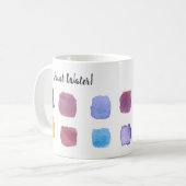 Monogram voor schilderwaterWaterverf Kunststofnaam Koffiemok (Voorkant links)