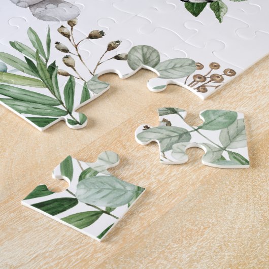 Monogram voor speciaal voor Oerwoud bestemde indiv Legpuzzel (Zijkant)