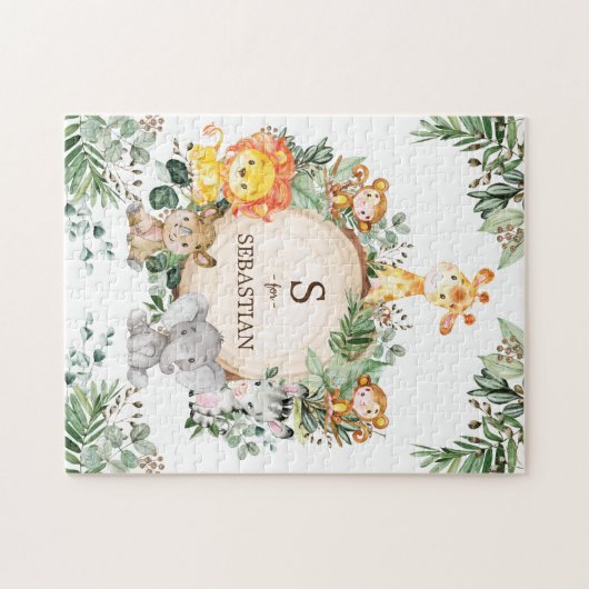 Monogram voor speciaal voor Oerwoud bestemde indiv Legpuzzel (Horizontaal)