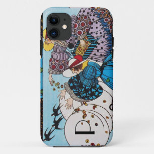 MONOGRAM VOOR SPRINGVOEDING/MODE-KOSTUMONTWERPWEER iPhone 11 HOESJE