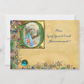 MONOGRAM VOOR STORKLICHAAM BABY SHOWER FLORAL PARC KAART (Achterkant)