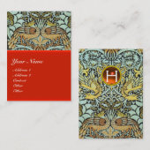 MONOGRAM VOOR STROMEN, PIEKEN EN DRAGONS VISITEKAARTJE (Voorkant / Achterkant)