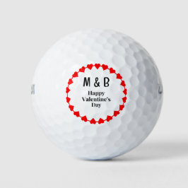 Monogram voor Valentijnsdag Golfballen