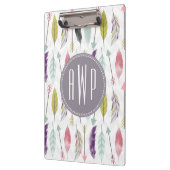 Monogram voor veren en pijlen klembord (Links)