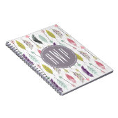 Monogram voor veren en pijlen notitieboek (Rechterzijde)