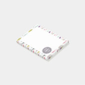 Monogram voor veren en pijlen post-it® notes (Schuin)