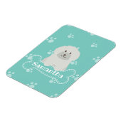 Monogram voor vloeibaar Hondenliefhebber Magneet (Linkerzijde)