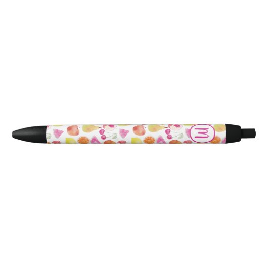 Monogram voor weekdieren zwarte inkt pen (Voorkant)