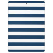 Monogram voor zeemacht en wit gestreepte trilpatro klembord (Achterkant)