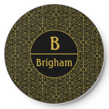 Monogram voor zwarte en goudfiligree