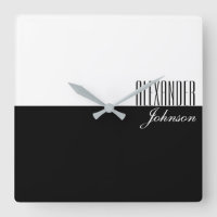 Monogram voor zwarte en witte moderne naam