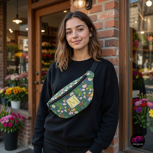 Monogram voorjaarschemicaliën heuptasje