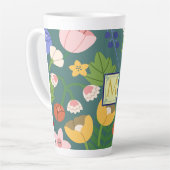 Monogram voorjaarschemicaliën latte mok (Linkerhoek)
