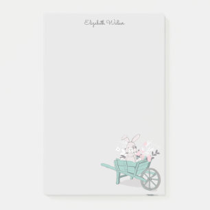 monogram voorjaarsmos turquoise post-it® notes