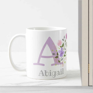 Monogram & voornaam Abigail koffiemok