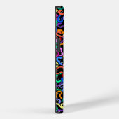 Monogram Voornaam kleurig bubbelpatroon toevoegen Case-Mate iPhone Case (Achterkant / Rechts)