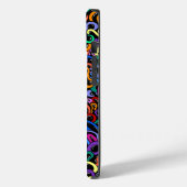 Monogram Voornaam kleurig bubbelpatroon toevoegen Case-Mate iPhone Case (Achterkant / Links)