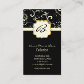 Monogram, vouw- + zwammen visitekaartjes (Voorkant)