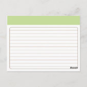 Monogram Vrijgezellenfeest Recipcard Briefkaart (Achterkant)