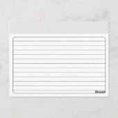 Monogram Vrijgezellenfeest Recipcard Briefkaart (Achterkant)