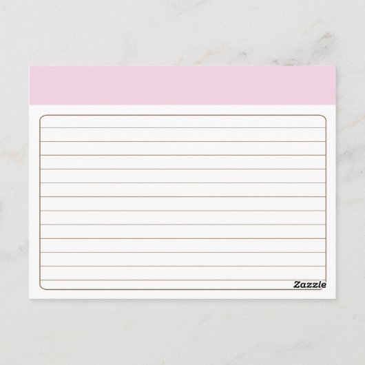 Monogram Vrijgezellenfeest Recipcard Briefkaart (Achterkant)