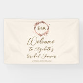 Monogram Vrijgezellenfeest Welkomstgebanner Spandoek (Horizontaal)