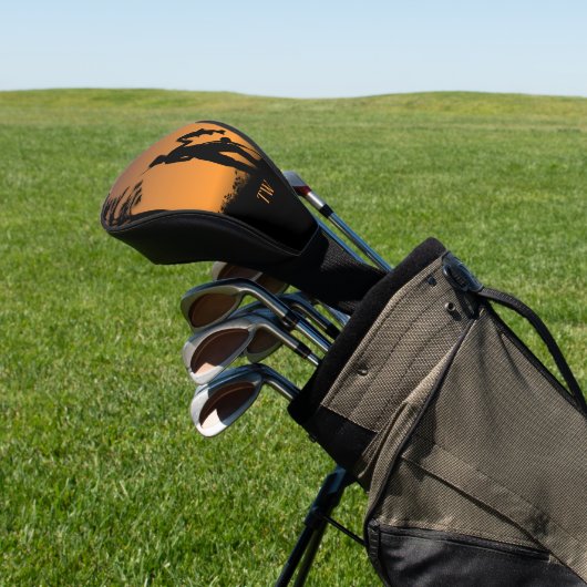 Monogram Vrouw Visserij Golfheadcover (Insitu)