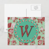  Monogram W Briefkaart (Voorkant / Achterkant)