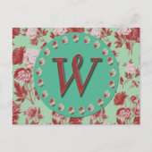  Monogram W Briefkaart (Voorkant)