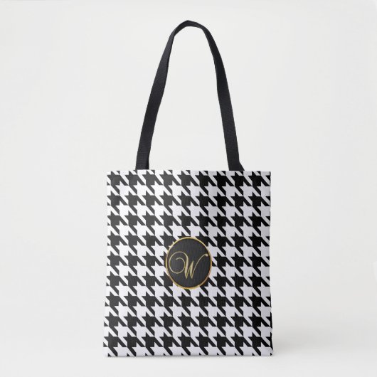 Monogram W canvas tas van de Hounds-tand (Voorkant)