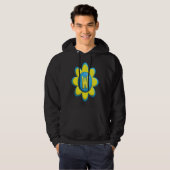 Monogram W Colorful Flower Hoodie (Voorkant volledig)