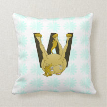 Monogram W Funny Pony Gepersonaliseerd