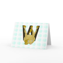 Monogram W Funny Pony Gepersonaliseerd