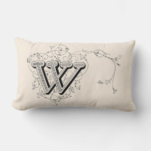 monogram "W" Kussen
