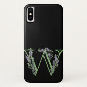 Monogram W lavendel Eucalyptus Case-Mate iPhone Case (Achterkant)