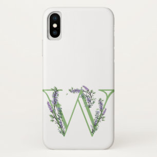 Monogram W lavendel Eucalyptus Case-Mate iPhone Case