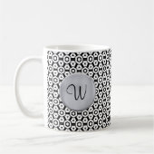 Monogram W Mok Monogram Initiaal Sjabloon (Links)