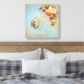 Monogram W Premium Wrapped Canvas (gloss) Afdruk (Insitu (Slaapkamer))