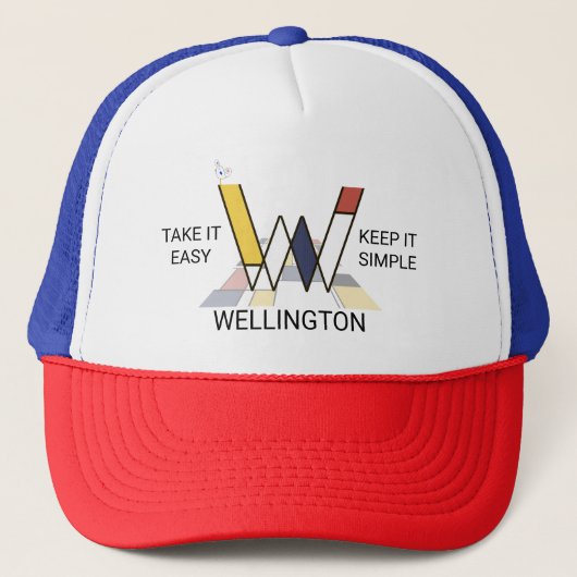 Monogram "W" - Wellington Trucker Pet (Voorkant)