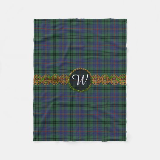 Monogram Walker Tartan Fleece Deken (Voorkant)