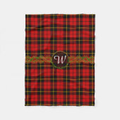 Monogram Wallace Tartan Fleece Deken (Voorkant)